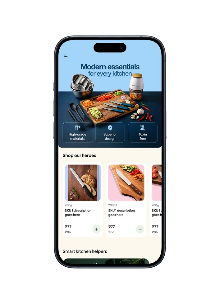 Home and kitchen category landing page 1